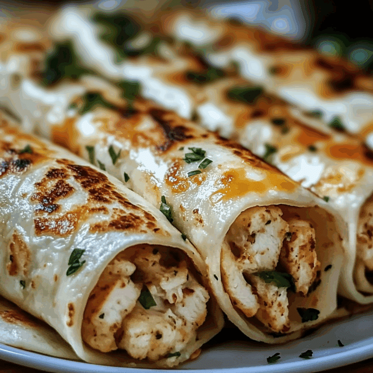 Cheesy Garlic Chicken Wraps