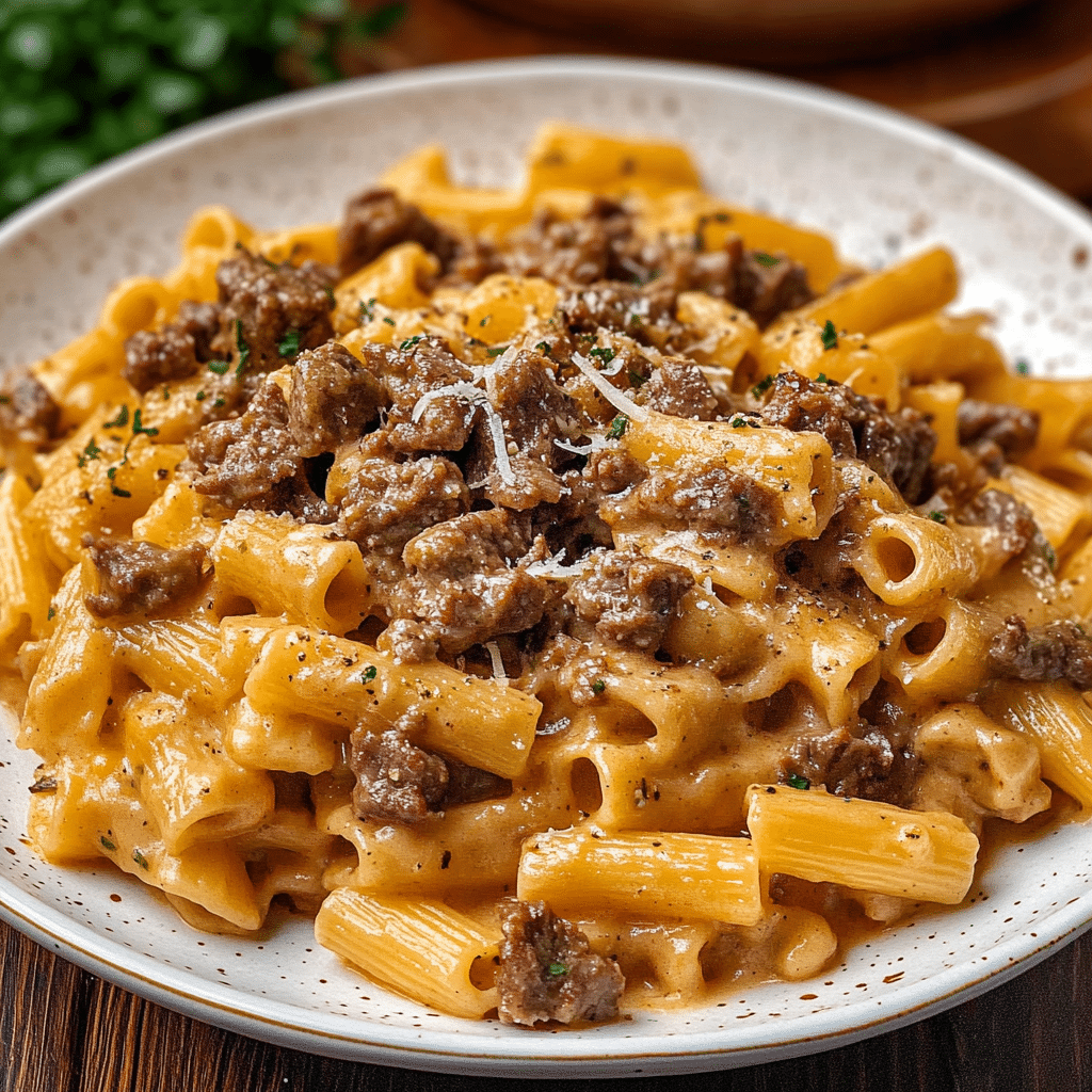 Creamy Beef Pasta Recipe
