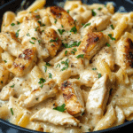 Creamy White Cheddar Chicken Pasta