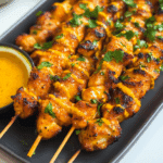 Easy Bang Bang Chicken Skewers