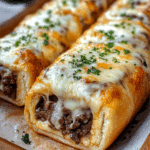 Philly Cheesesteak Stuffed Cheesy Breadsticks