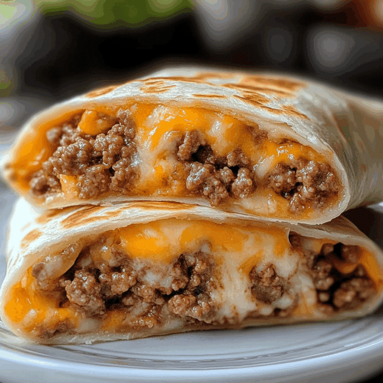 Cheesy Ground Beef Wrap Recipe