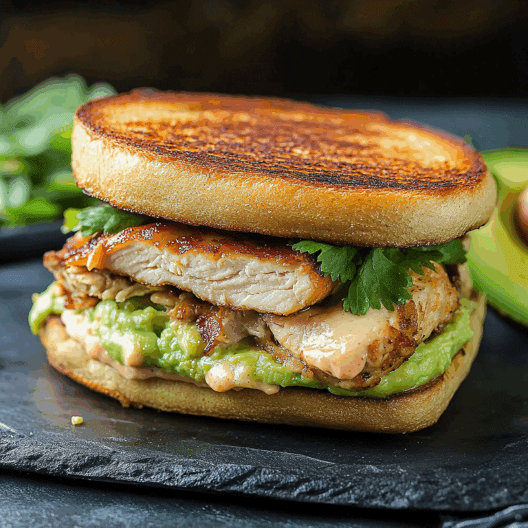 Chicken Avocado Melt Sandwich