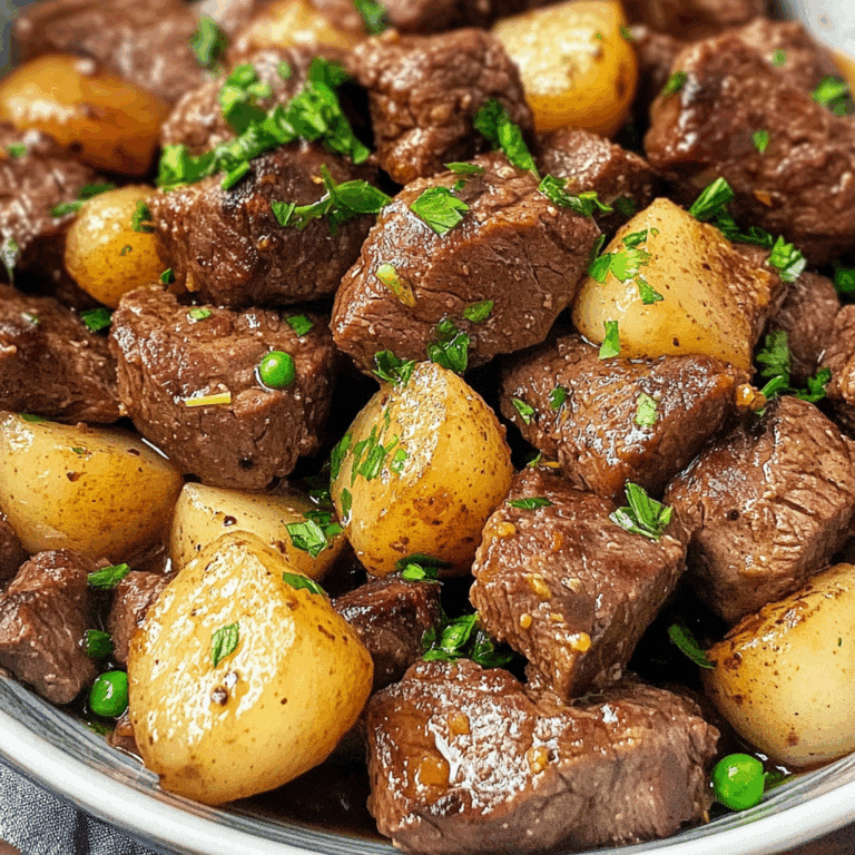 Garlic Butter Steak Bites Crockpot