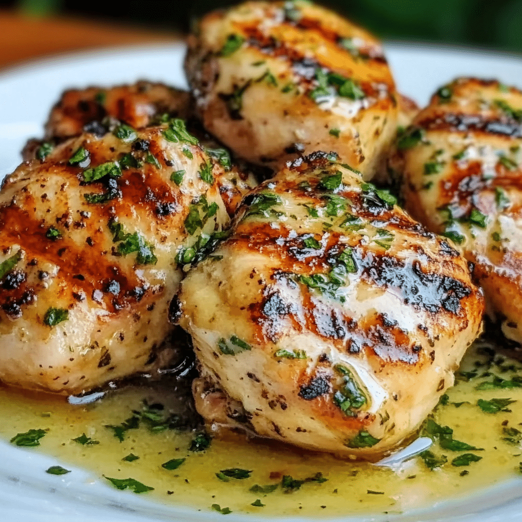 Grilled Chicken with Garlic Sauce
