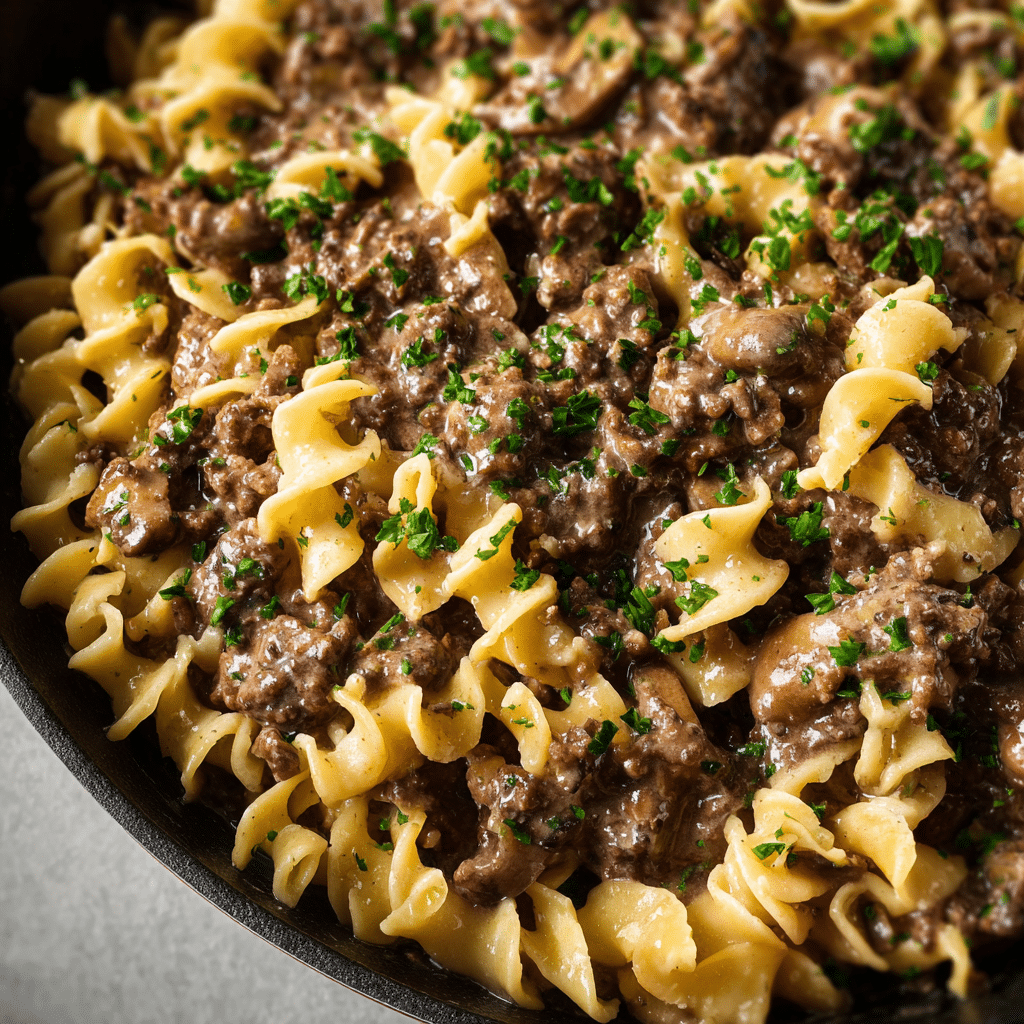 Ground Beef Stroganoff
