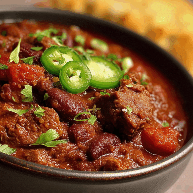 Hearty Steak Chili
