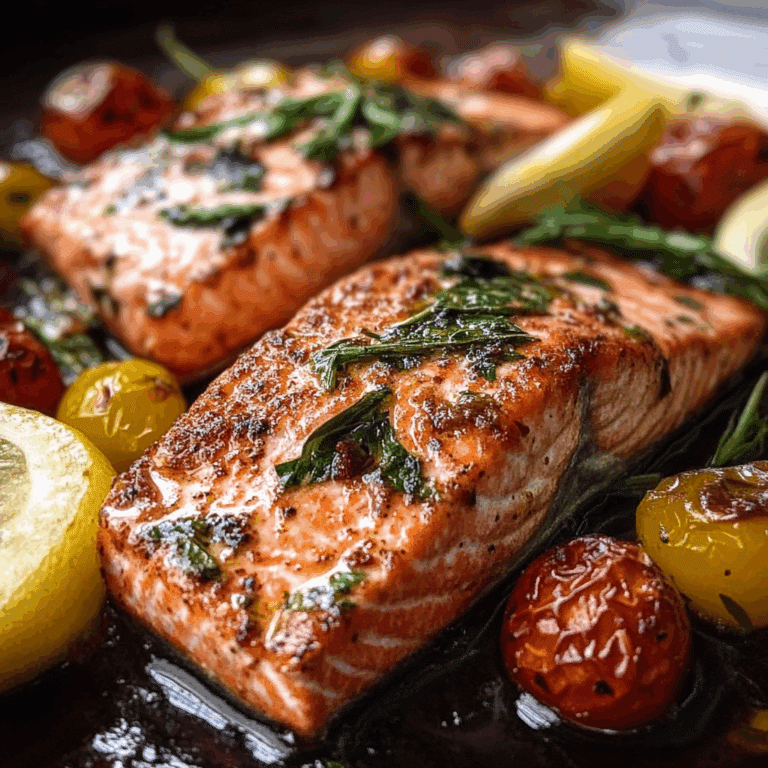 Mediterranean Salmon Bake
