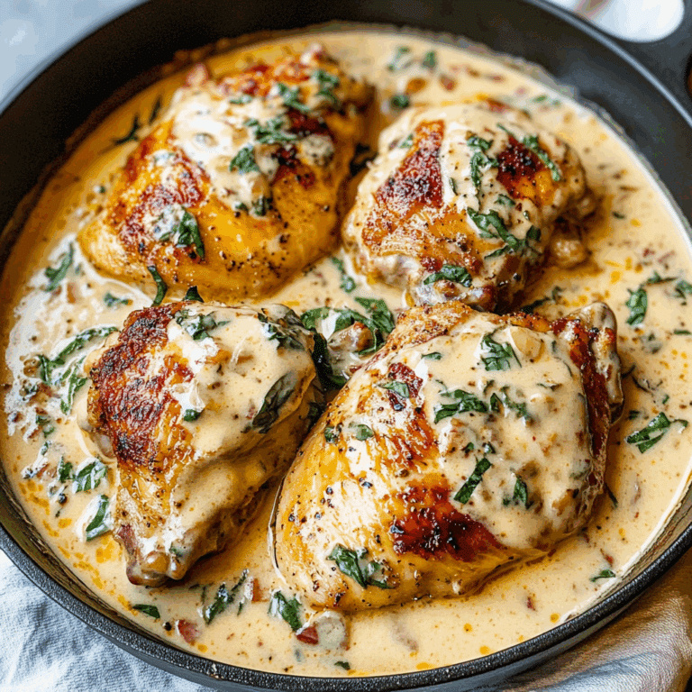 Rich and Creamy Chicken Thighs