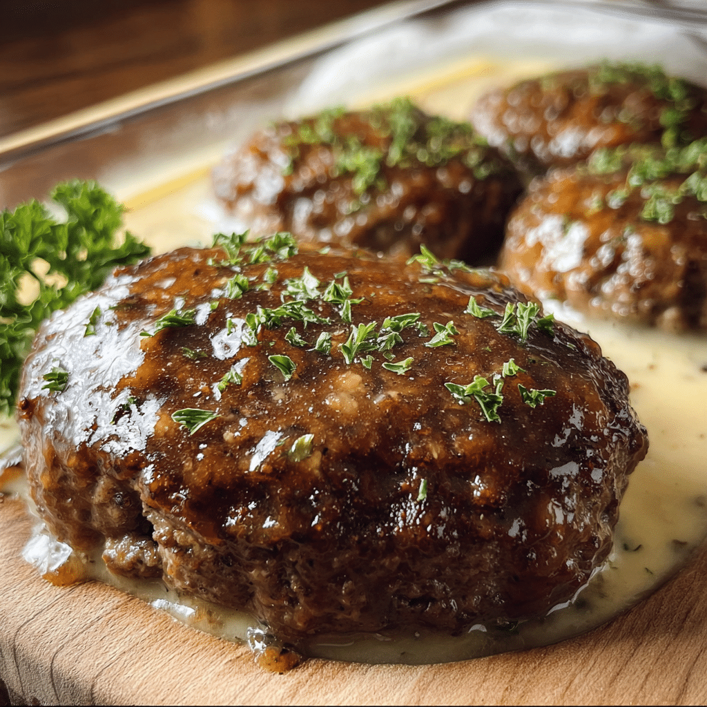 Savory Amish Hamburger Steak Bake