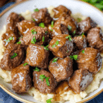 Slow Cooker Garlic Butter Beef Bites