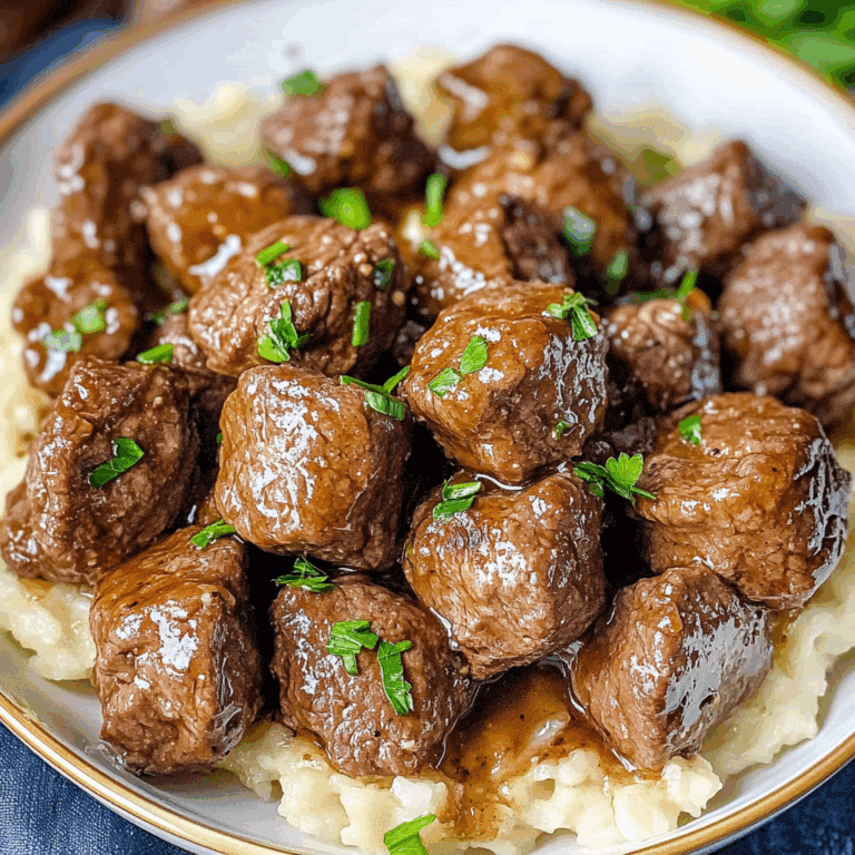 Slow Cooker Garlic Butter Beef Bites