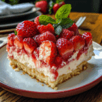 Strawberry Cheesecake Dump Cake