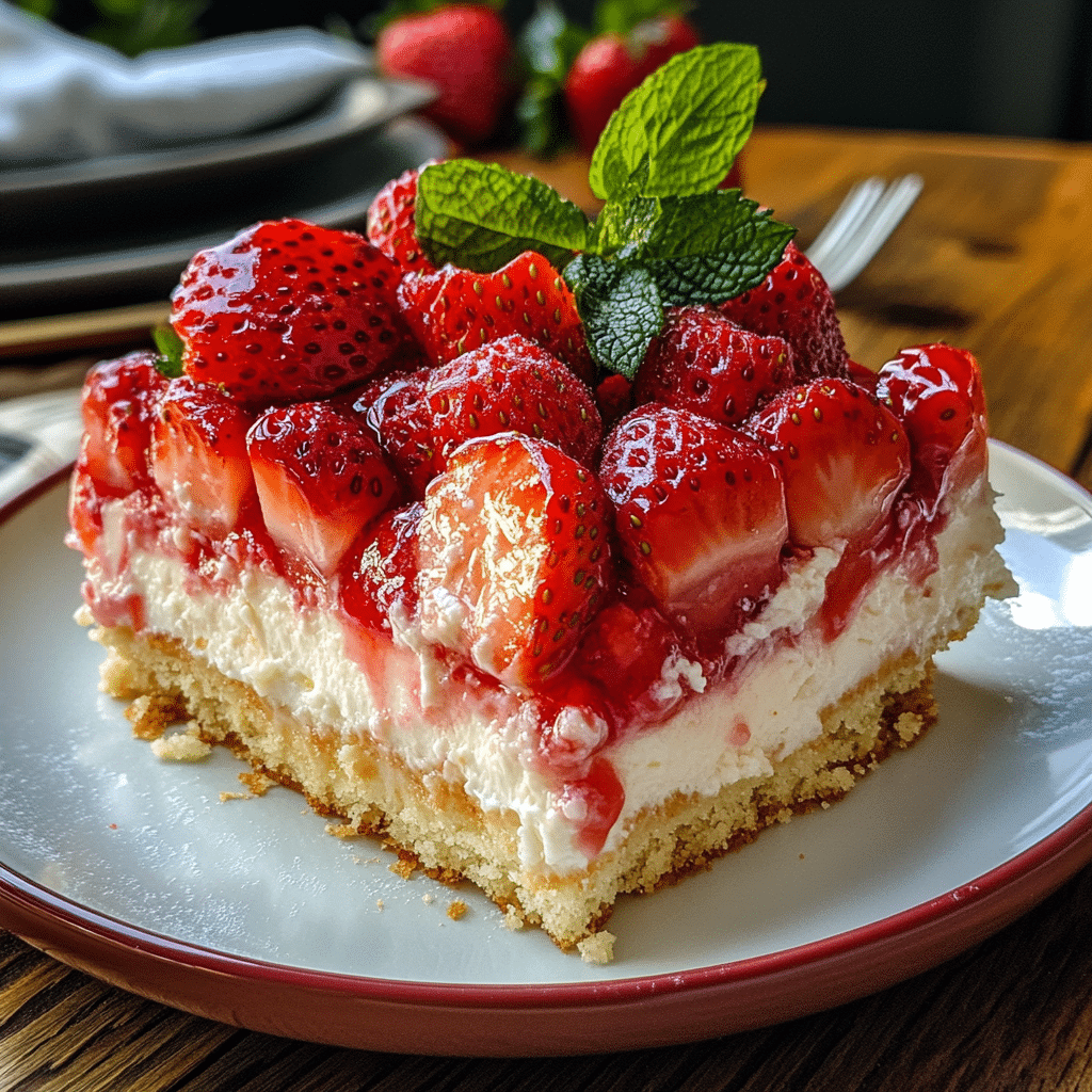 Strawberry Cheesecake Dump Cake