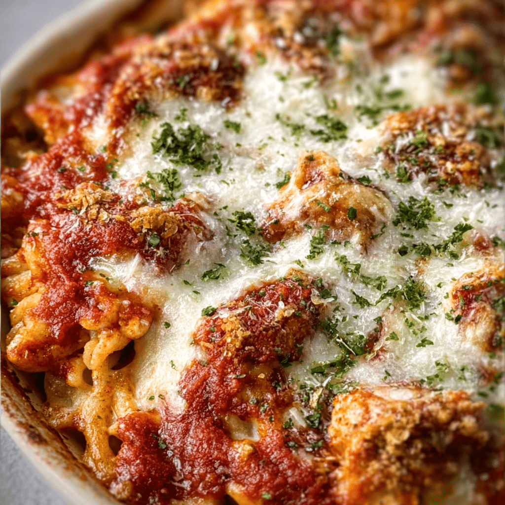 Quick Chicken Parmesan Casserole