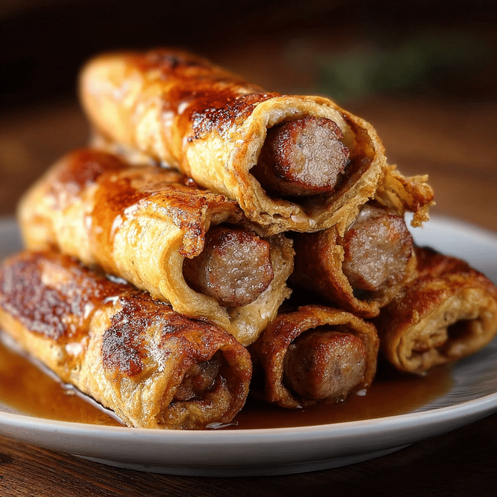 Sausage French Toast Roll-Ups