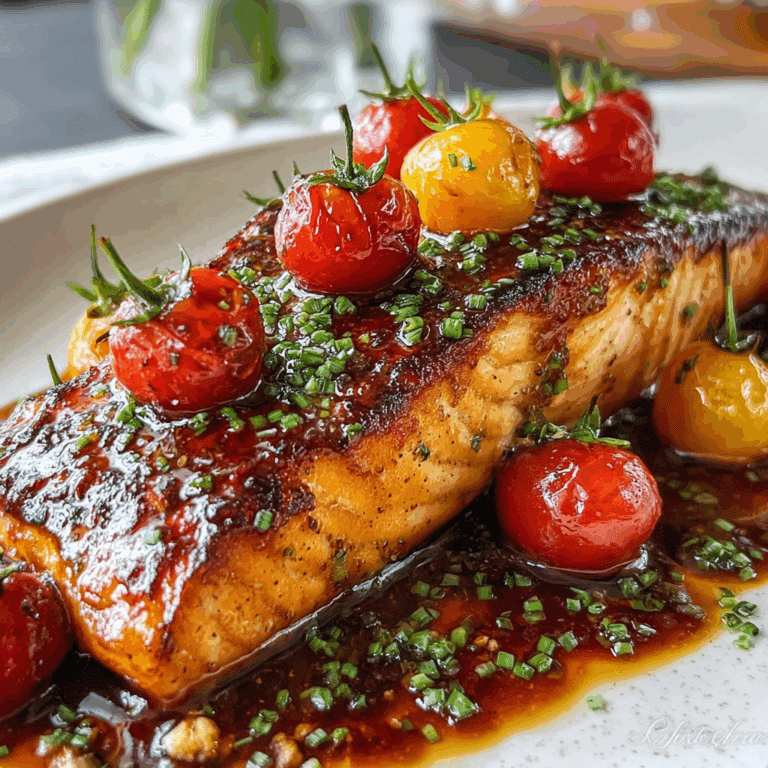 Sweet Bourbon Peach Salmon Recipe