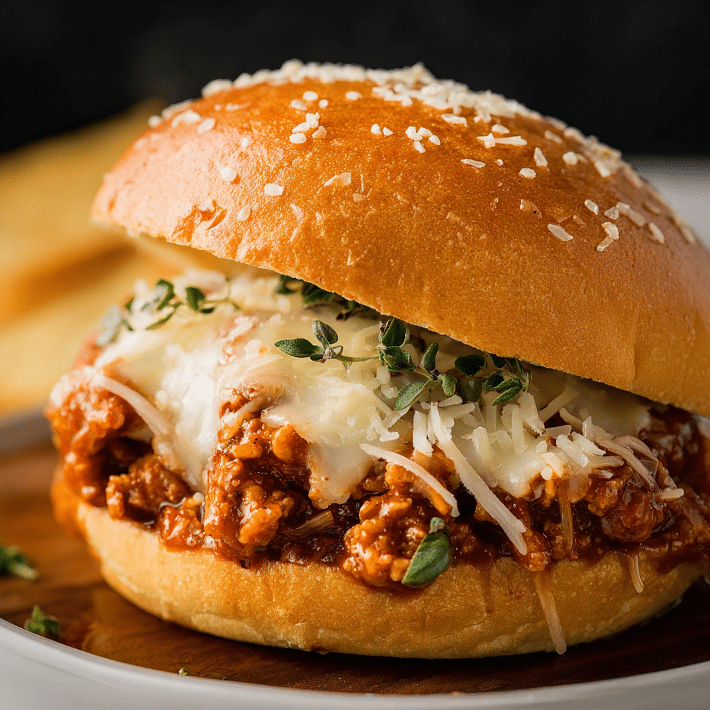 Easy Chicken Parmesan Sloppy Joe Recipe