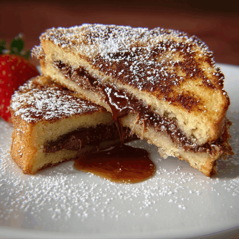 Nutella Stuffed French Toast