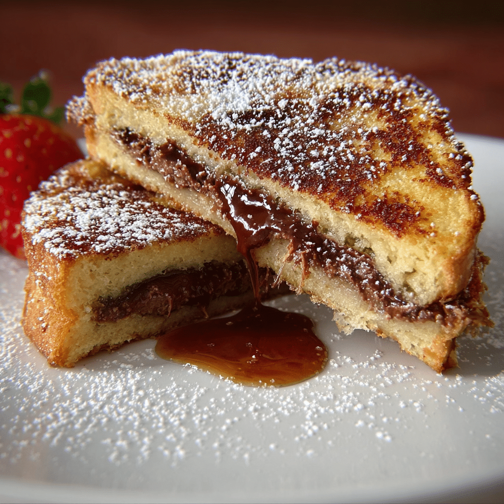 Nutella Stuffed French Toast