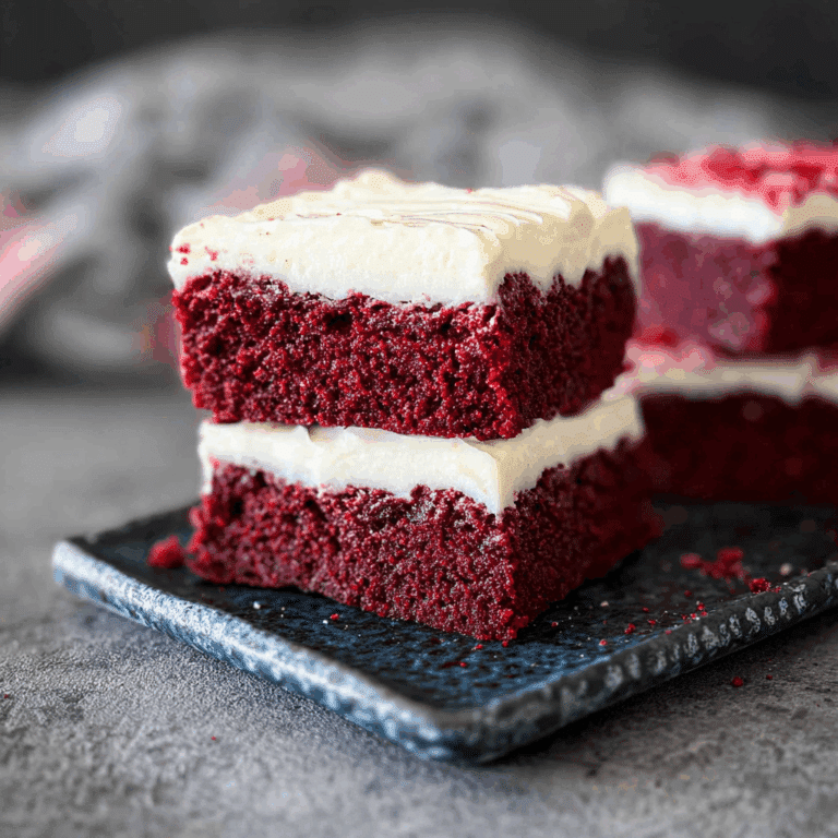Red Velvet Brownies with Cream Cheese Frosting