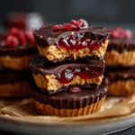 Vegan Peanut Butter & Jam Chocolate Cups