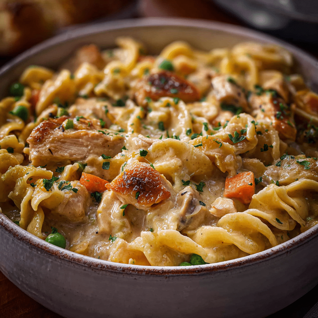 Chicken Pot Pie Pasta