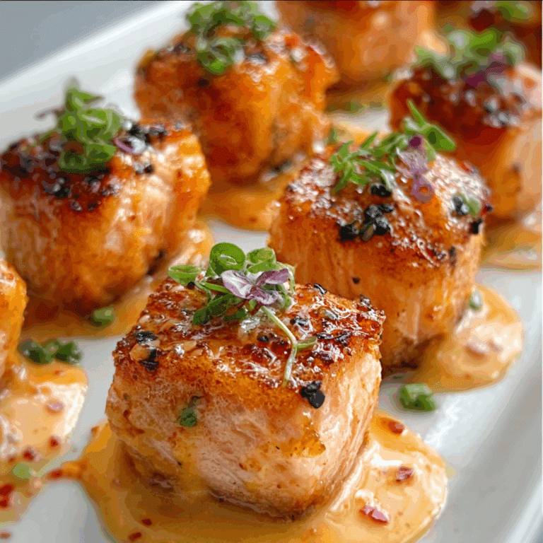 Air Fryer Bang Bang Salmon Bites