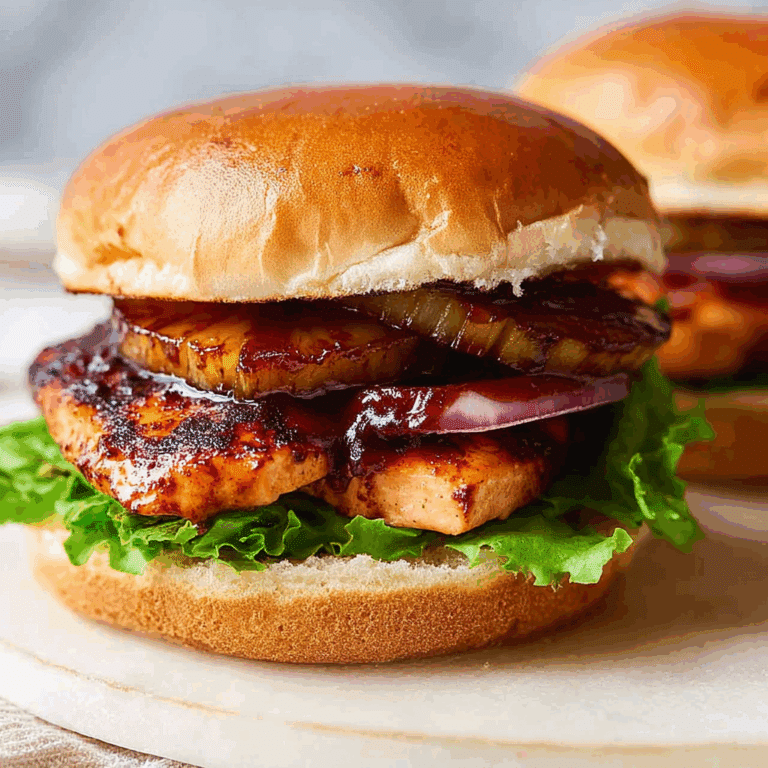 Grilled Hawaiian Chicken Sandwich