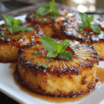 Grilled Pineapple Upside Down Cakes