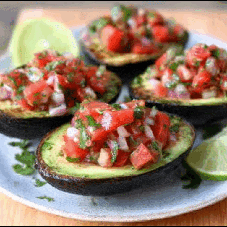 Grilled Stuffed Avocados with Pico de Gallo