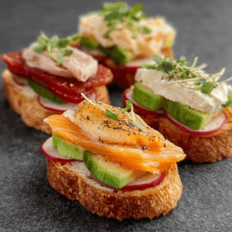 Mini Open Faced Sandwiches