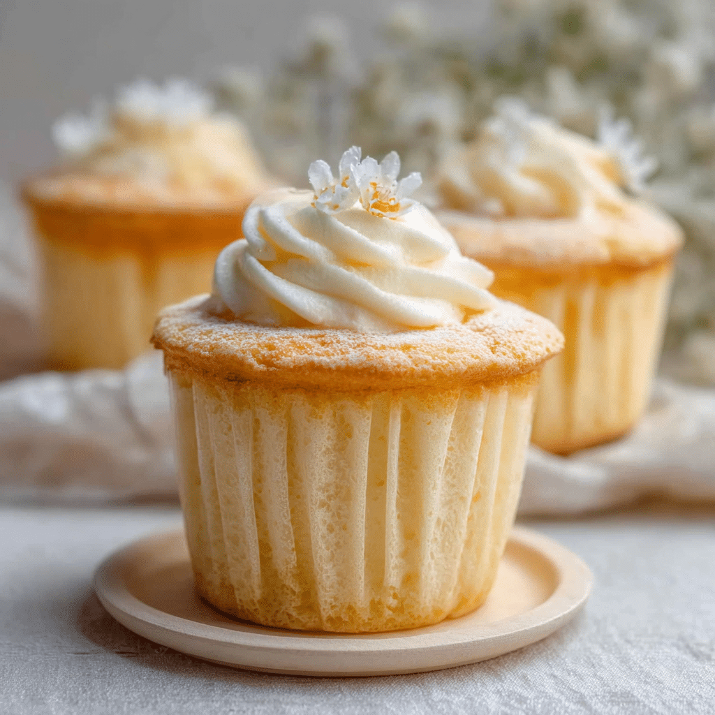 Vanilla Chiffon Cupcakes