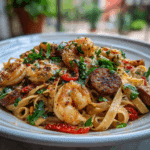 Cajun Shrimp Pasta with Sausage