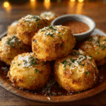 Cheesy Garlic Parmesan Mashed Potato Bites