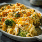 Chicken Noodle Casserole With Broccoli & Cheese