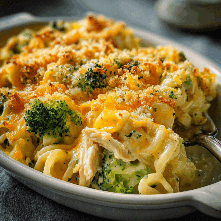 Chicken Noodle Casserole With Broccoli & Cheese