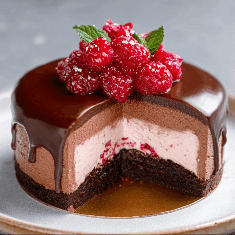 Chocolate Raspberry Mousse Cake