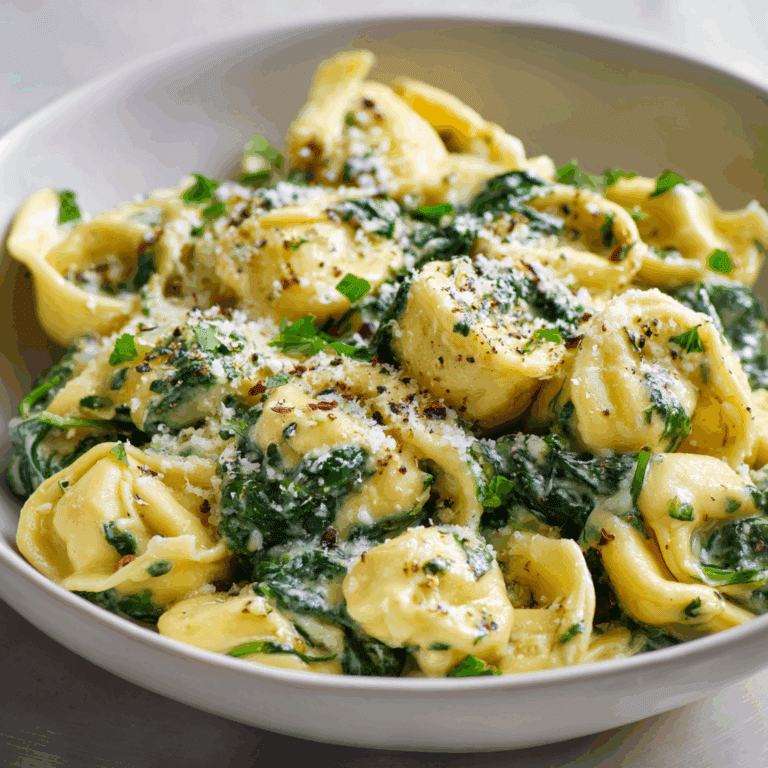 Creamy Tortellini With Spinach