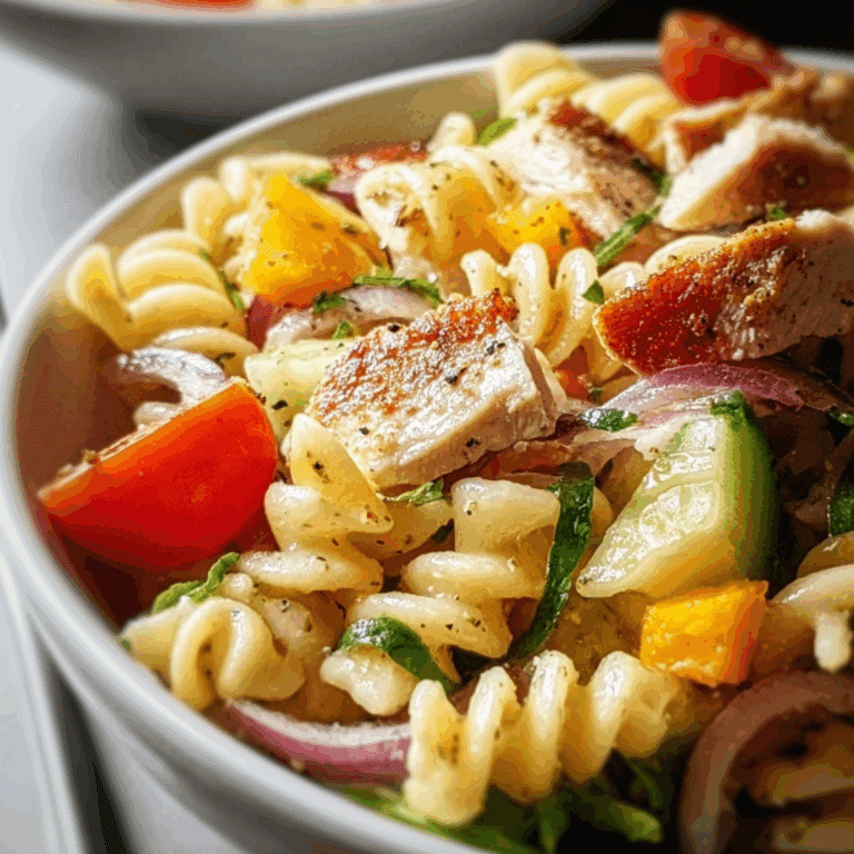 Italian Chicken Pasta Salad
