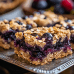 No Bake Blueberry Oat Bars