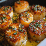 Pan Seared Garlic Butter Scallops