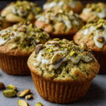 Pistachio White Chocolate Matcha Muffins