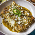 Salsa Verde Chicken Enchiladas