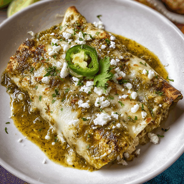 Salsa Verde Chicken Enchiladas
