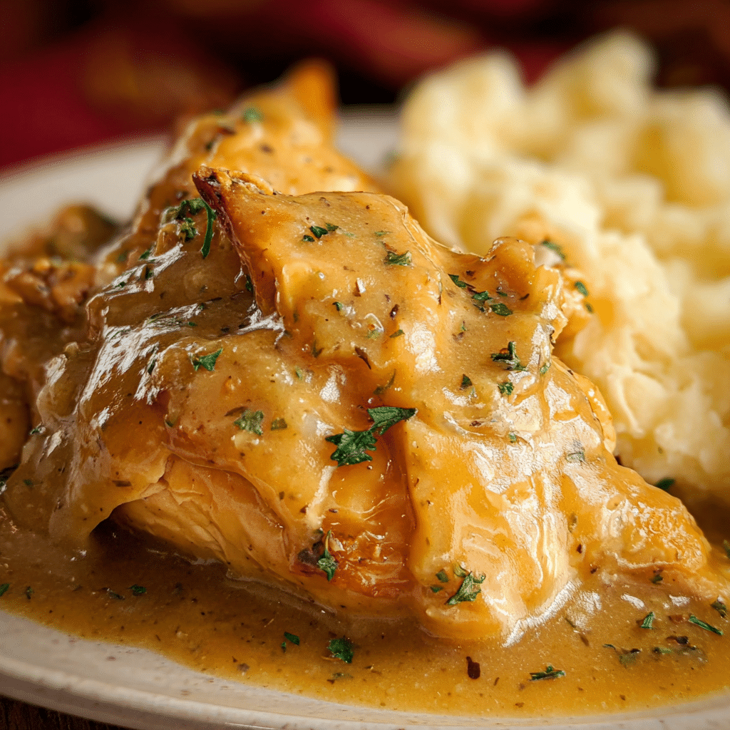 Slow Cooker Chicken and Gravy