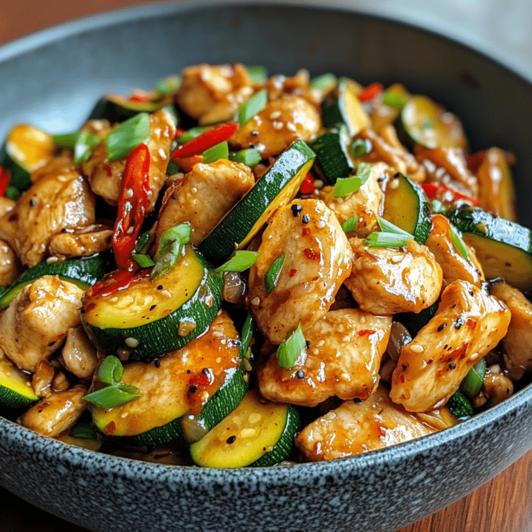 Chicken Zucchini Stir Fry