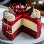 Christmas Red Velvet Cheesecake