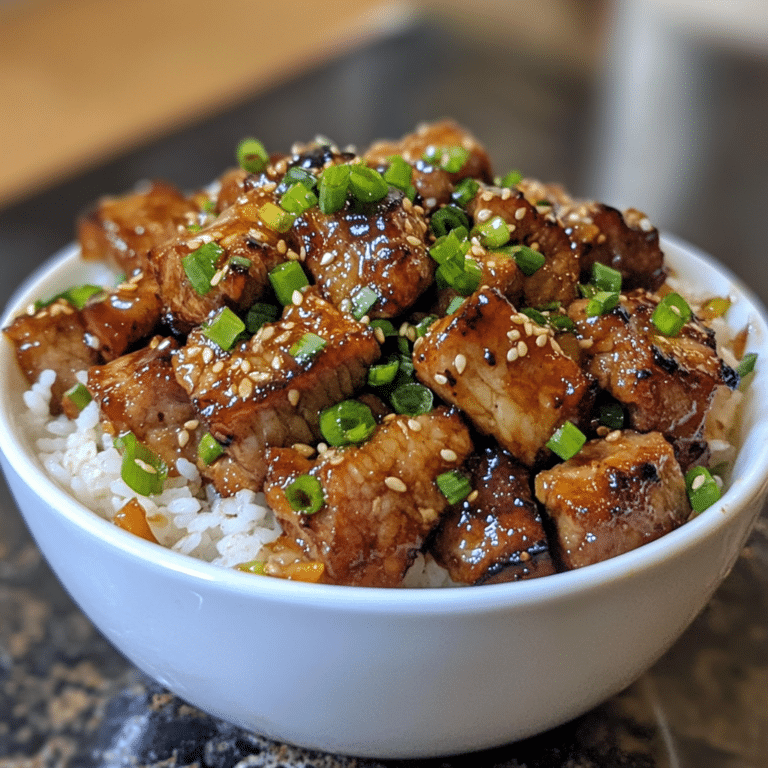 Honey Garlic Pork Rice Bowl